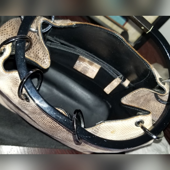 Huge sale! Vintage Gucci Tom Ford rare ring handle joy python bag - Picture 12 of 16